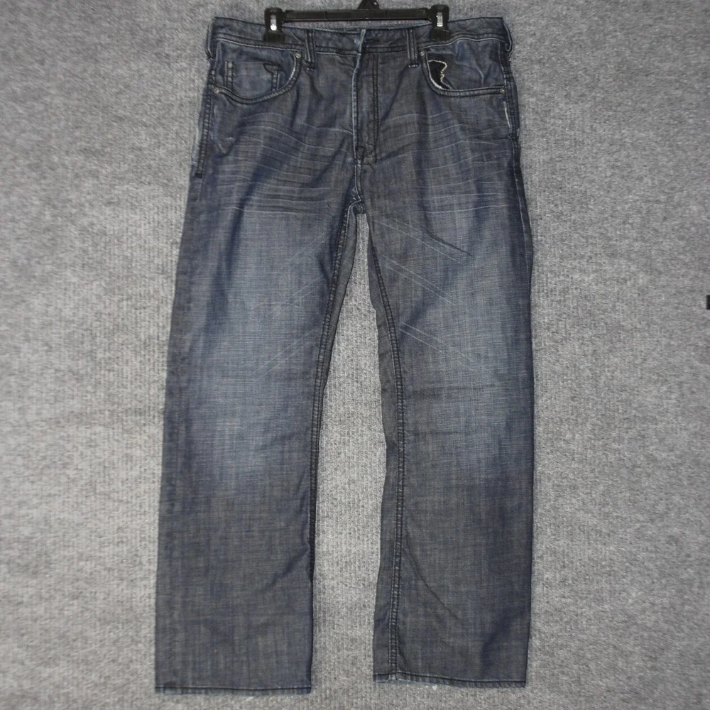 Buffalo David Bitton‎ Driven Jeans Mens 36 Blue Distressed Denim W36 L30.5